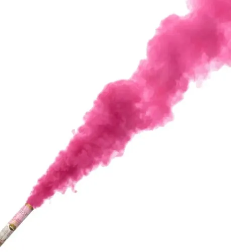 kit caixa com 12 bastão fumaça rosa menina chá revelação