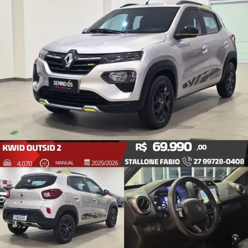 Renault Kwid Outsider 1.0 Flex 12V 5P Mec. 2026