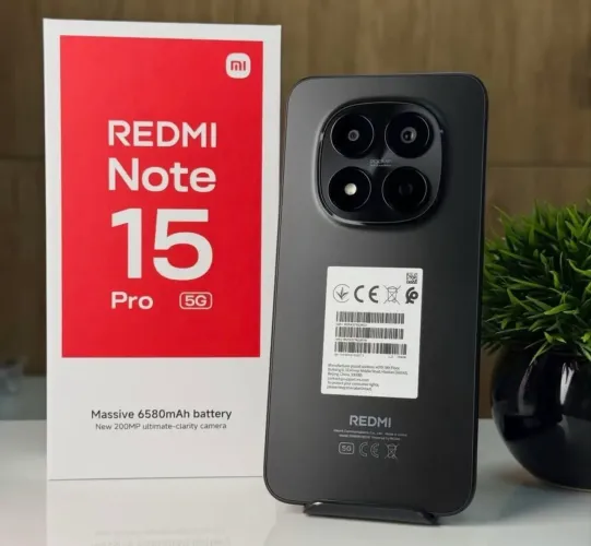Redmi Note 15 Pro 5G 256/08-Preto Lacrado Versão Global 