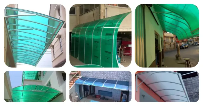 Toldo em Policarbonato Alveolar 6mm , 10mm