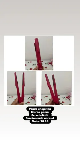 Vendo uma chapinha da gama funcionando perfeitamente, obs: não faço entrega