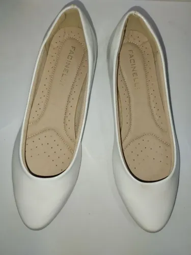 Sapatilha Branca Facinelli - Tam 39 (Forma Pequena, Calça 37/38)