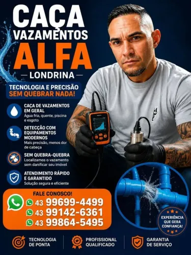 Localização de vazamento com laudo tecno