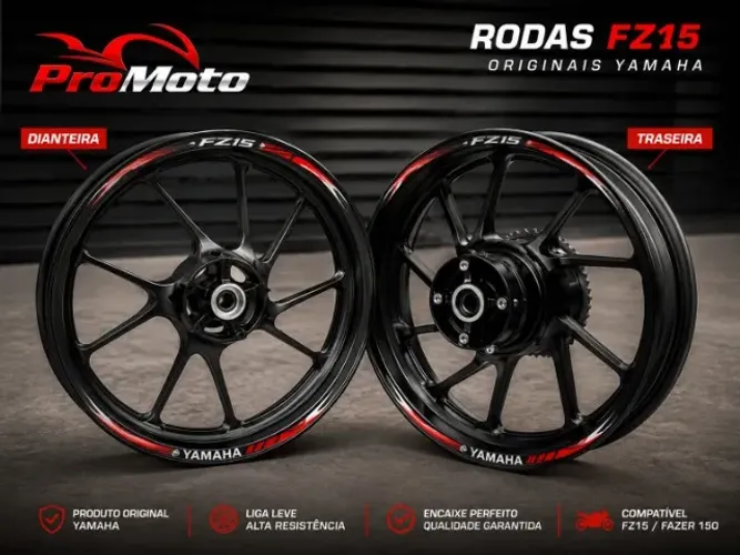 Rodas Par Fazer 250 Fz25 Fz15 Yzf R15 NOVAS 