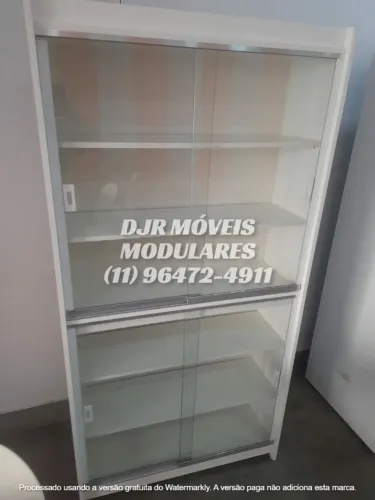 ESTANTE PRATELEIRAS COM PORTAS DE VIDRO - NOVO - ENTREGA RÁPIDA