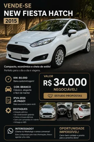 Ford Fiesta 1.5 16V Flex Mec. 5P 2015