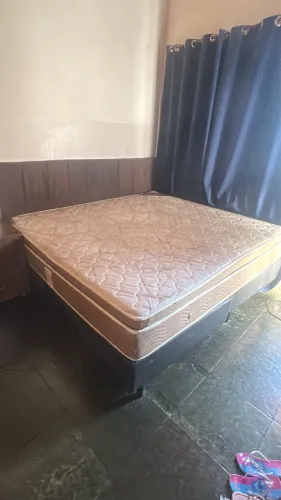 Cama box saze + colchão ouro spring ortobom