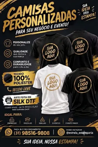 Camisas Personalizadas para sua Empresa
