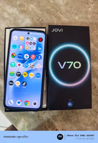 JOVI = vivo V70 5g 8/256 2 mês de uso