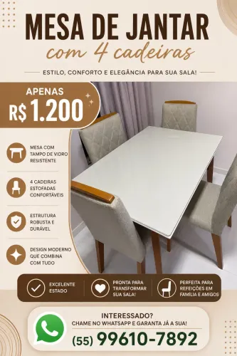 Mesa sala de jantar