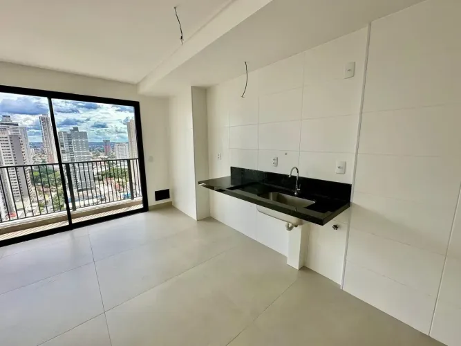 Apartamento Studio 1 suíte à venda andar alto a poucos metros da Praça da T-23 no Setor Bu