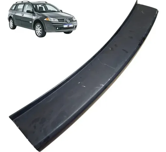 Moldura Para-choque Traseiro Megane Grand Tour 2012 Preto