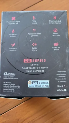 Amplificador de parede DB WALL preto