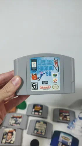 Fita original de Olimpíadas de Inverno de Nagano '98 para Nintendo 64 