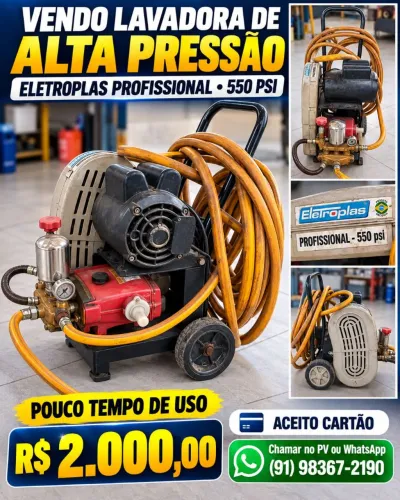 LAVADORA DE ALTA PRESSÃO PROFISSIONAL 