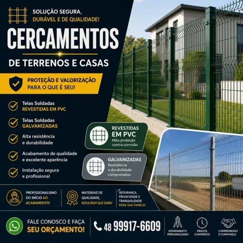 Cercamentos de terrenos e casas