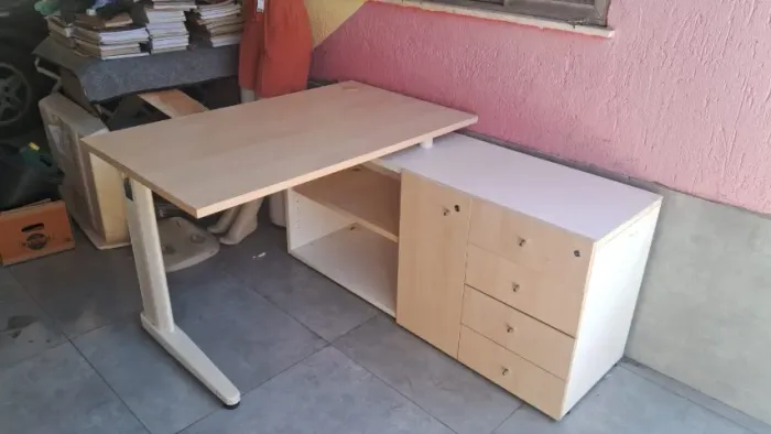 ESCRIVANINHA RETRÔ EM L - MESA PARA ESCRITÓRIO E HOME OFFICE