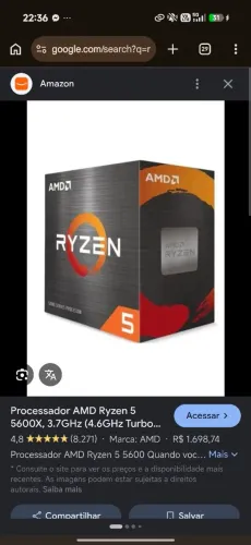 Ryzen 5 5600X 4.6Ghz 