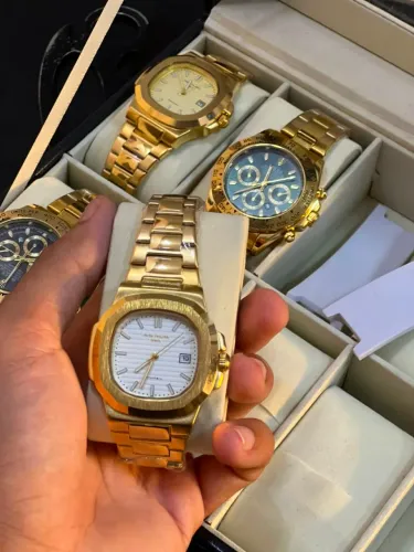 RELÓGIOS DE ALTO PADRÃO MODELOS DOURADOS DA PATEK