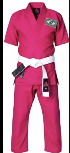 Kimono infantil rosa