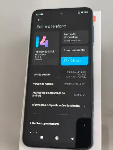 Redmi note 9 Pró 64gb