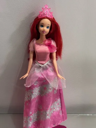 Boneca Ariel Princesa Disney Vestido De Gala Rosa Mattel Original Para Coleção