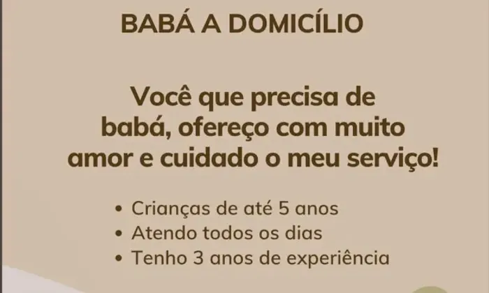 Babá com experiência
