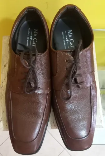 Sapato Mr Cat couro legítimo