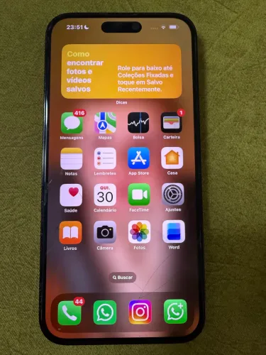 Phone 14 Pro Max 256GB Espace Black Super Conservado