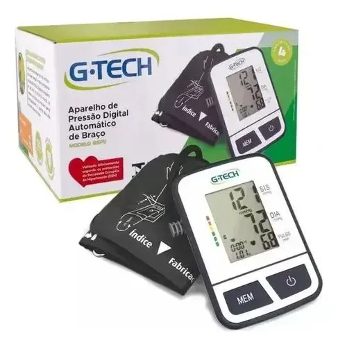 Aparelho de Pressão Digital automático de braço G-Tech 