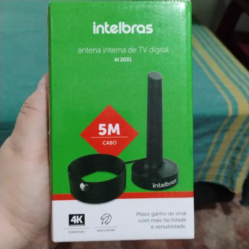ANTENA INTELBRAS INTERNA TV DIGITAL UHF HDTV 4K AI 2031
