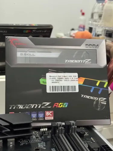 Memória ddr4 3200mhz 16x2 32gb trident