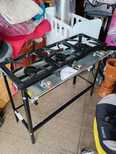 Fogão industrial novos 3 bocas Alta pressão pro gás 