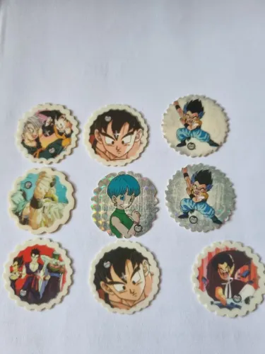 Lote 23 Tazos Dragon Ball Z - Spinners Evolution Elma Chips (2005) - Raridade