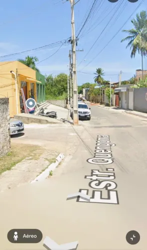 Terreno com construção em andamento 