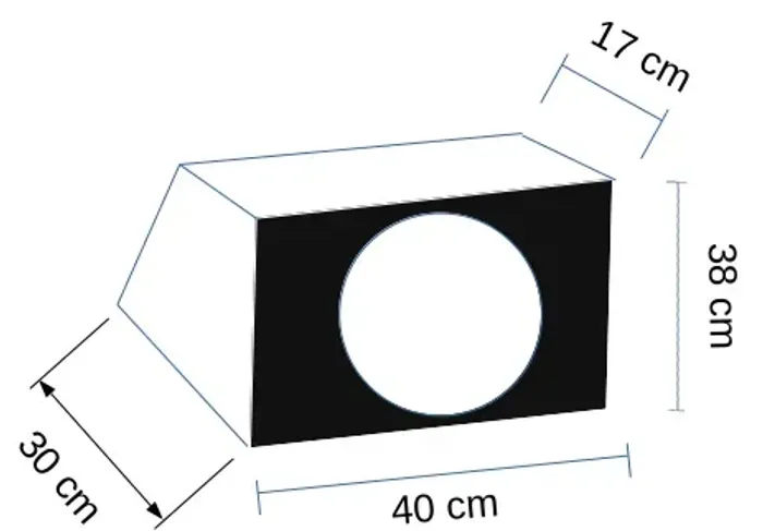 CAIXA DE SOM EM MADEIRA COM SUBWOOFER ON AUDIO 10"