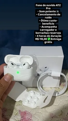 Fone de ouvido bluetooth AT2 Pro