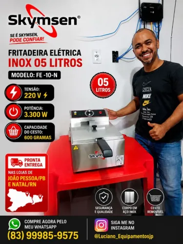 FRITADEIRA ELÉTRICA 05 LITROS SKYMSEN
