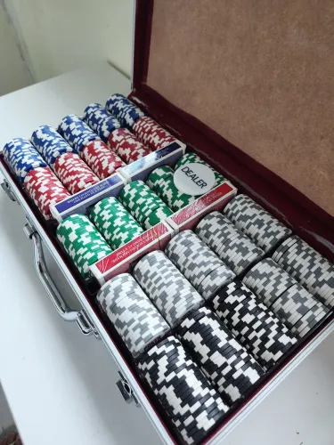 Maleta de poker 500 fichas