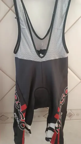 bretelle de ciclismo (short com suspensório em tela)