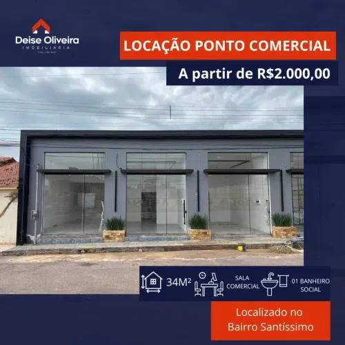 Imóvel para aluguel com 34 metros quadrados em Santíssimo - Santarém - PA