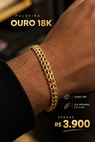 PULSEIRA DE OURO 18k