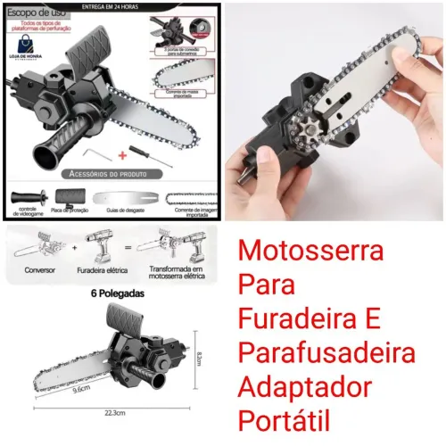 Motosserra Para Furadeira E Parafusadeira Adaptador Portátil