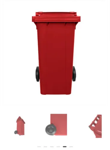 Carrinho coletor de lixo 120L