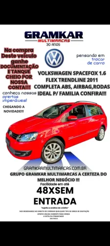 Volkswagen Spacefox Sportline/highline 1.6 T.flex 2011