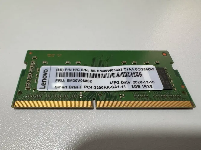 Memória para notebook DDR4 8GB 3200mhz Lenovo