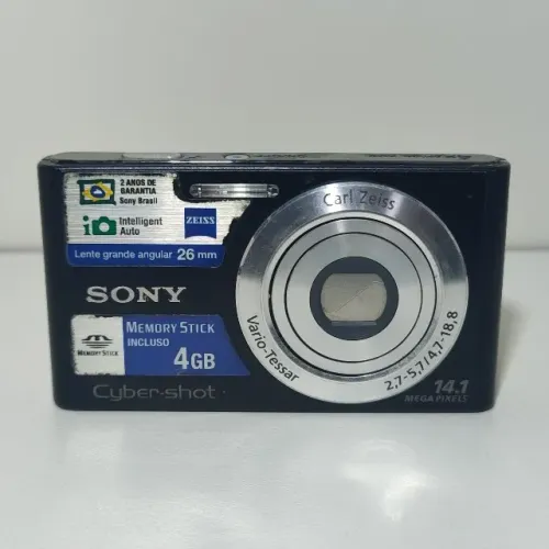 Câmera Digital Sony DSC-W320 14.1MP 4x Preto com Acessórios e Brinde