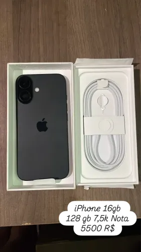 iPhone 16 Novo 128gb