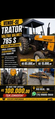 Vendo trator com grade niveladora 