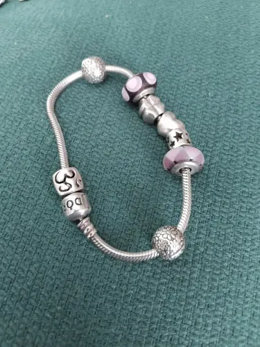 Pulseira PANDORA com 8 beloques prata 950